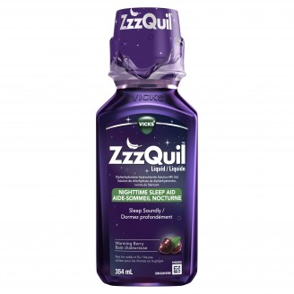 Vicks ZzzQuil Nighttime Sleep Aid Liquid, Berry - 354 ml